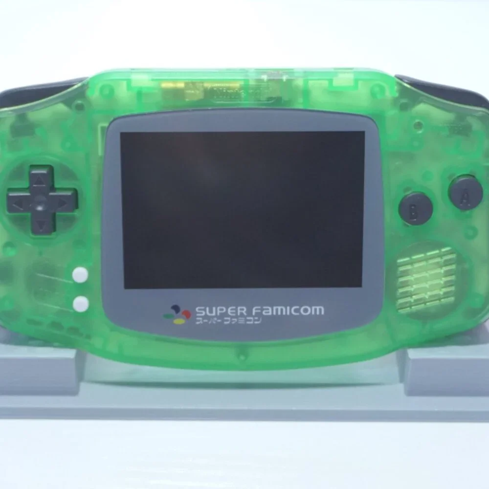 Transparet Green Nintendo Game Boy Advance GBA AGB-001 with IPS Backlit Screen